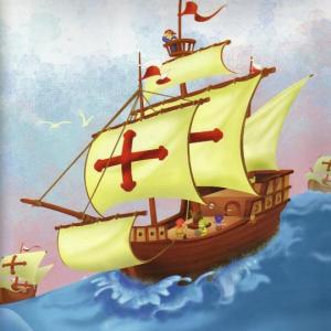 Imagen de portada del videojuego educativo: Cristóbal Colón , de la temática Geografía