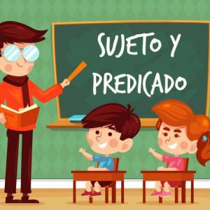 Imagen de portada del videojuego educativo: Sujeto y Predicado, de la temática Lengua