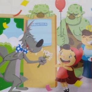 Imagen de portada del videojuego educativo: LA FIESTA DE CUMPLEAÑOS - TRIVIA, de la temática Literatura