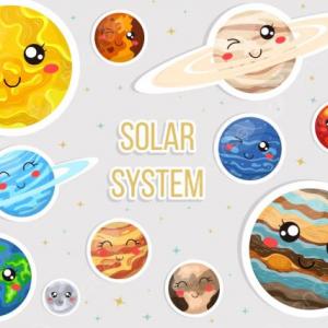 Imagen de portada del videojuego educativo: Conozcamos los planetas , de la temática Astronomía