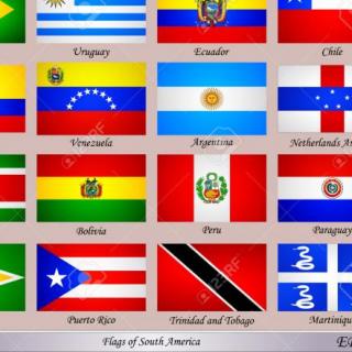 Imagen de portada del videojuego educativo: Banderas de América del Sur, de la temática Geografía