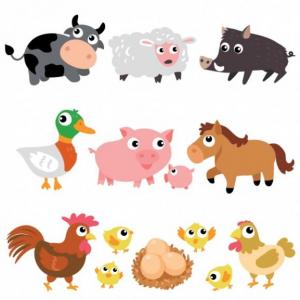 Imagen de portada del videojuego educativo: Utilidad de los animales, de la temática Ciencias