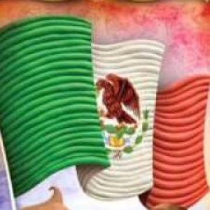 Imagen de portada del videojuego educativo: Bandera de México, de la temática Historia
