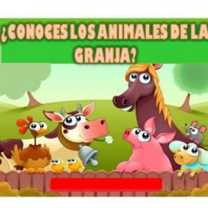 ¿Conoce lo animales de granja?
