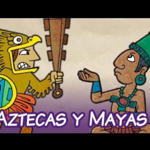 Imagen de portada del videojuego educativo: MAYAS Y AZTECAS, de la temática Historia