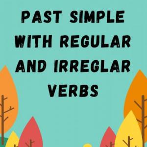 Imagen de portada del videojuego educativo: Past simple with regular and irregular verbs, de la temática Idiomas