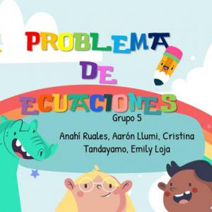 Imagen de portada del videojuego educativo: PROBLEMA DE ECUACIONES DE PRIMER GRADO, de la temática Matemáticas