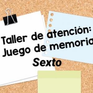 Taller de atención: memoria de ojos 