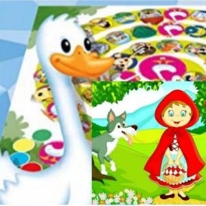 Imagen de portada del videojuego educativo: Caperucita oca, de la temática Cultura general
