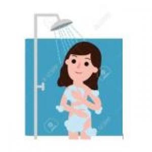 Cuando me baño cuido mi cuerpo (Mujer)