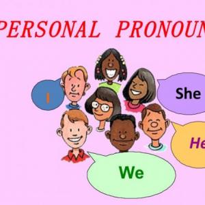Personal pronouns and verb To Be