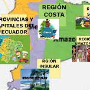 Provincias y capitales del Ecuador.