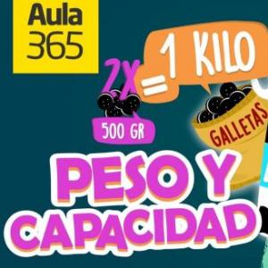 Imagen de portada del videojuego educativo: Kilometro, Kilogramos y Litro, de la temática Matemáticas
