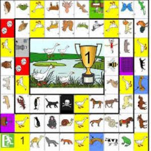 Juego de la oca de animales