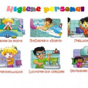 Imagen de portada del videojuego educativo: Memorama habitos de higiene, de la temática Salud