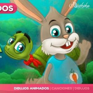 Imagen de portada del videojuego educativo: La liebre y la tortuga- Audio cuento , de la temática Literatura