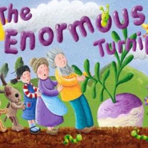 Imagen de portada del videojuego educativo: ENORMOUS TURNIP CHARACTERS, de la temática Idiomas