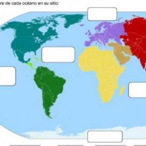 Imagen de portada del videojuego educativo: NOMBRE DE LOS OCÉANOS, de la temática Geografía