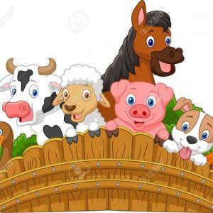 Portada del juego animales de la granja en ingles. – Idiomas