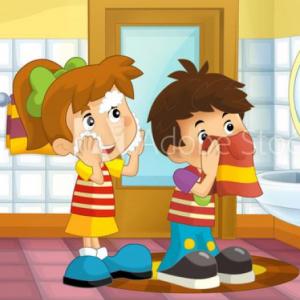 Imagen de portada del videojuego educativo: Las partes del cuerpo e higiene corporal., de la temática Salud