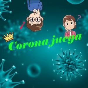 Imagen de portada del videojuego educativo: CORONA JUEGA!! , de la temática Actualidad