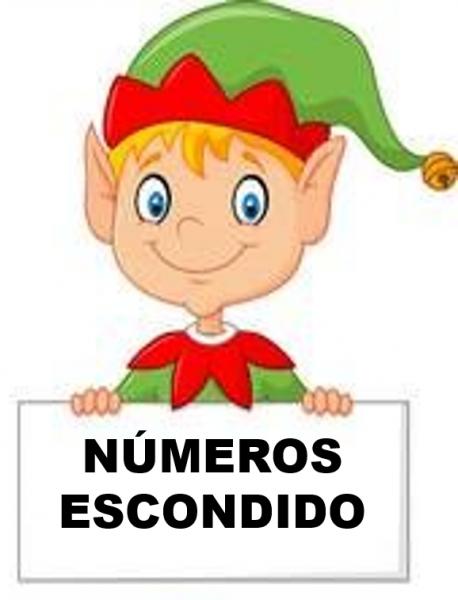 Imagen de portada del videojuego educativo: NÚMEROS ESCONDIDOS, de la temática Matemáticas