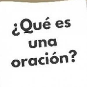 Reconocemos la oración.