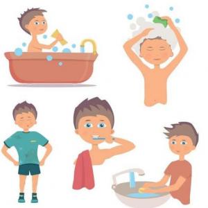 Imagen de portada del videojuego educativo: Higiene personal en Adolescentes , de la temática Salud