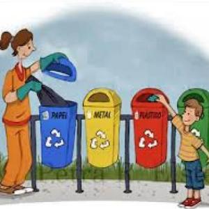 Imagen de portada del videojuego educativo: Clases de basuras, de la temática Salud