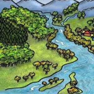 Imagen de portada del videojuego educativo: CUENCAS HIDROGRAFICAS, de la temática Geografía