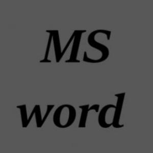 MS word