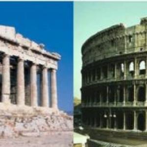 "Adelantos técnicos de Griegos y Romanos"