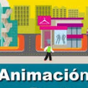 Imagen de portada del videojuego educativo: Animación de escaparates., de la temática Empresariado
