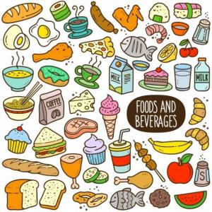 Tipos de alimentos.