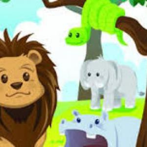Imagen de portada del videojuego educativo: Memotest de animales, de la temática Biología