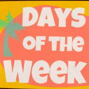 Imagen de portada del videojuego educativo: DAYS OF THE WEEK, de la temática Idiomas