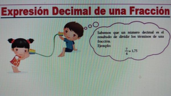 LAS FRACCIONES Y LAS EXPRESIONES DECIMALES