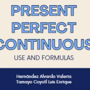 Present perfect continuous