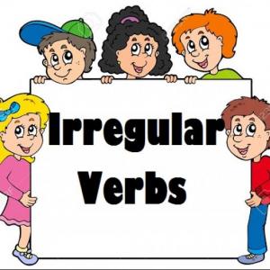 Imagen de portada del videojuego educativo: Verbos Irregulares2, de la temática Idiomas