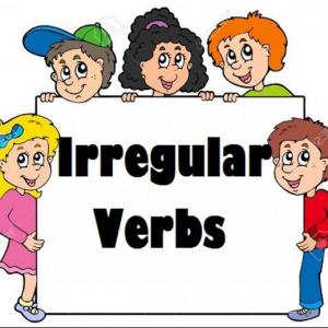 Imagen de portada del videojuego educativo: VERBOS IRREGULARES, de la temática Idiomas