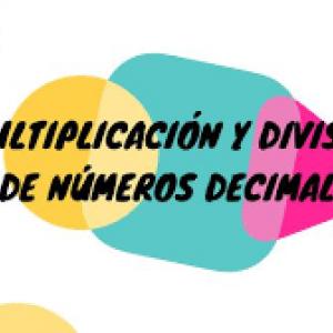 Imagen de portada del videojuego educativo: Juego de la Oca - Multiplicación y División de Decimales, de la temática Matemáticas