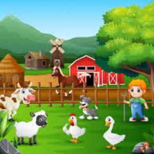 Imagen de portada del videojuego educativo: Jugando con los animales, de la temática Medio ambiente