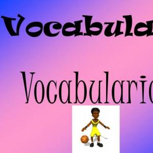 Imagen de portada del videojuego educativo: Vocabulari, de la temática Idiomas