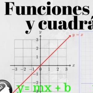 funciones lineales y cuadráticas