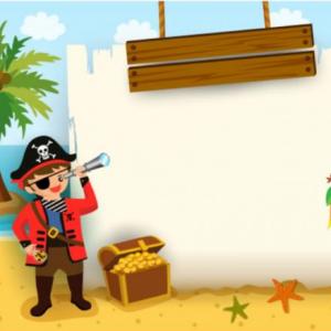 Imagen de portada del videojuego educativo: PIRATA PARCHE NEGRO, de la temática Hobbies