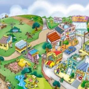 Imagen de portada del videojuego educativo: Trivia del campo y la ciudad , de la temática Ciencias