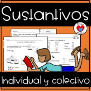 Imagen de portada del videojuego educativo: Sustantivos individuales y colectivos, de la temática Lengua