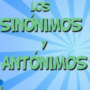 SINÓNIMOS Y ANTÓNIMOS