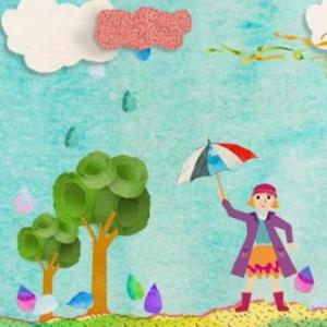 Imagen de portada del videojuego educativo: Memotest sobre la lluvia, a partir de los cuentos y las canciones, de la temática Cultura general