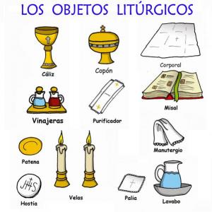 Imagen de portada del videojuego educativo: OBJETOS LITÚRGICOS, de la temática Religión